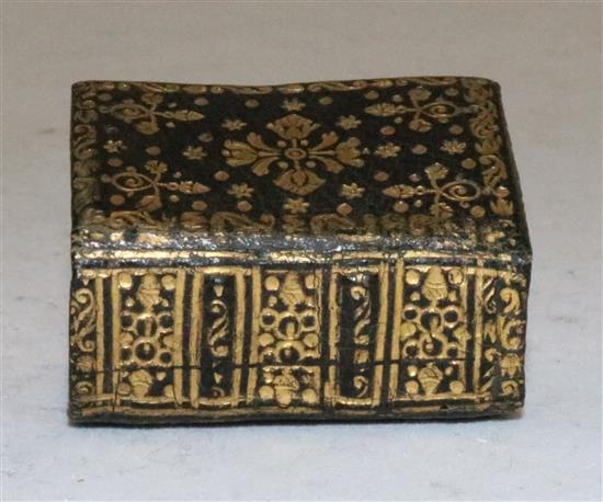 Miniature Printing: An early 18th century miniature Bible - Biblia or a Practical Summary of Ye Old and New Testaments,